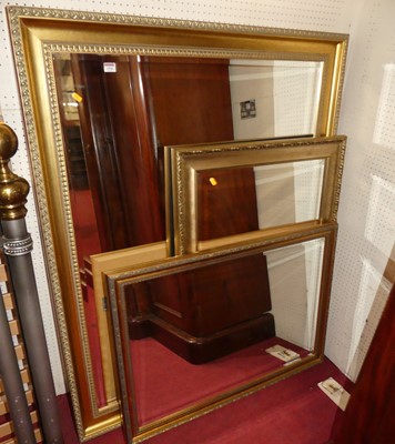 Lot 1166 - Three various contemporary gilt framed...