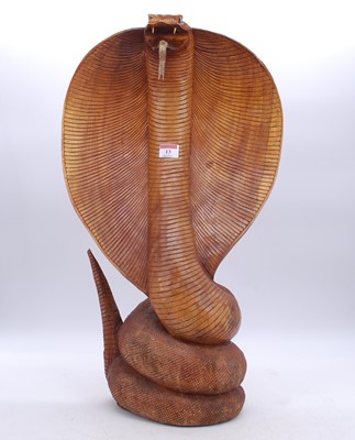 Lot 13 - A 20th century carved hardwood model of a...