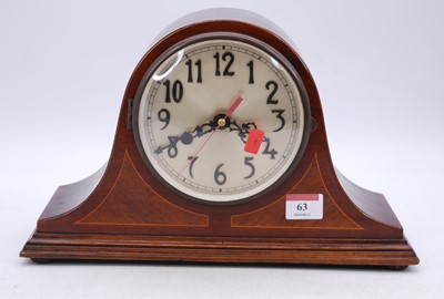 Lot 63 - An early 20th century mahogany mantel clock,...