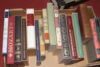 Lot 78 - Two boxes of Folio Society books, to include...