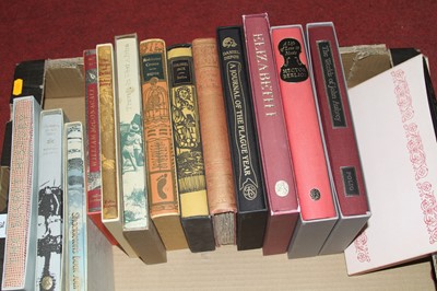 Lot 78 - Two boxes of Folio Society books, to include...