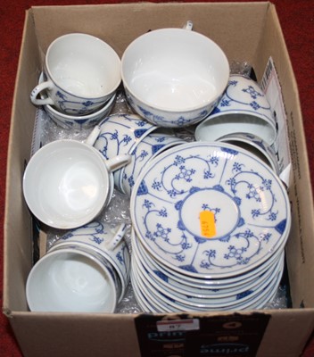 Lot 87 - A Panser blue and white tea service