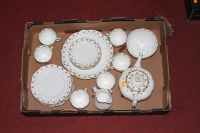 Lot 162 - An Allertons Roseleaf pattern porcelain tea...