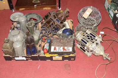 Lot 168 - Two boxes of miscellaneous items, to include...