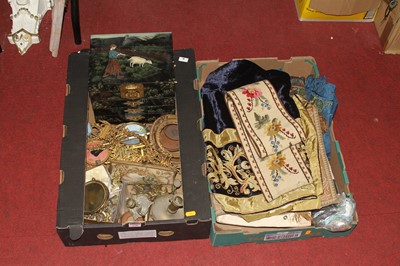 Lot 170 - Two boxes of miscellaneous items, to include...