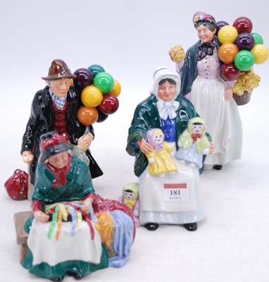 Lot 181 - A collection of four Royal Doulton figures, to...