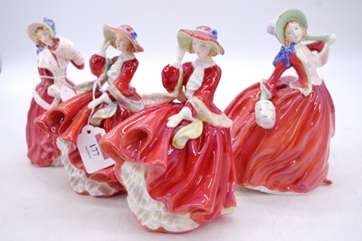 Lot 177 - A collection of four Royal Doulton porcelain...