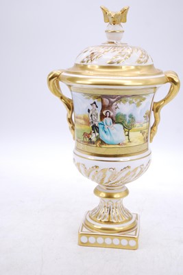 Lot 187 - A Coalport porcelain Gainsborough vase,...