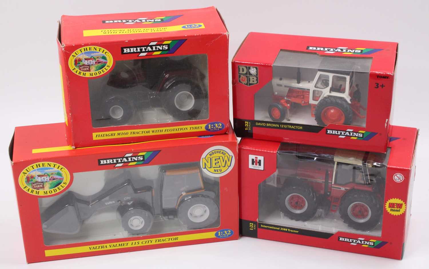 Lot 1396 - Britains 1/32nd scale boxed farming group of 4...
