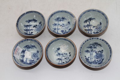 Lot 206 - A set of twelve mid 18th century Chinese blue...