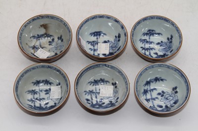 Lot 206 - A set of twelve mid 18th century Chinese blue...