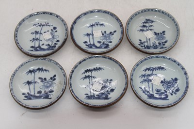 Lot 206 - A set of twelve mid 18th century Chinese blue...