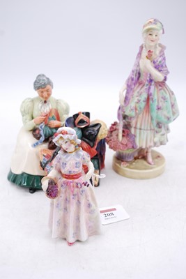 Lot 208 - A Royal Doulton figure 'Phyllis', h.23cm;...