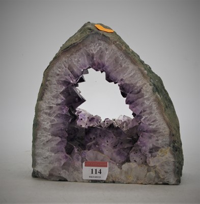 Lot 114 - A polished amethyst section, h.19cm