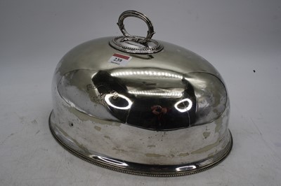 Lot 239 - A silver plated entree dish cover, having a...