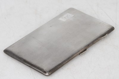 Lot 271 - A George VI silver cigarette case, Birmingham...