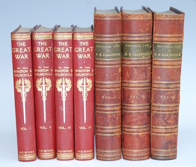 Lot 633 - A collection of books to include Churchill,...