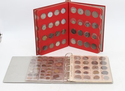 Lot 399 - Two folders of world coinage from Roman to...