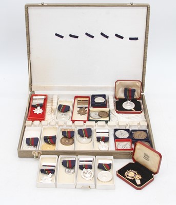 Lot 398 - A collection of medals, mainly Royal Marines...