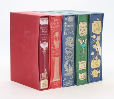 Lot 479 - Five Folio Society books of fairytales, to...