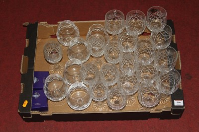 Lot 500 - A suite of crystal drinking glasses, to...