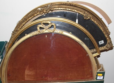 Lot 507 - A collection of gilt hand fan display cases