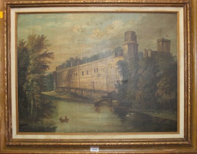 Lot 1018 - 19th century English school - View of a castle...