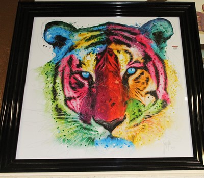 Lot 1022 - After Murciano - tiger study, mixed media,...