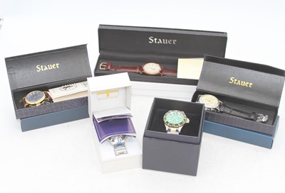 Lot 539 - A collection of Stauer wristwatches