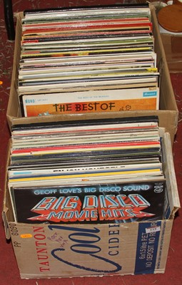 Lot 618 - Two boxes of vintage LPs to include Gilbert...