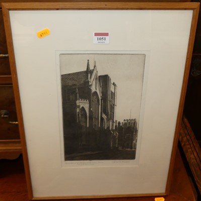 Lot 1051 - Alfred Blundell (1883-1968) - The cathedral at...