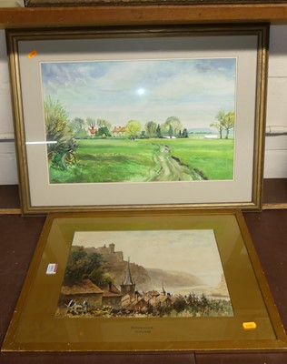 Lot 1063 - H R Lowe - Bouvigne, watercolour, signed and...