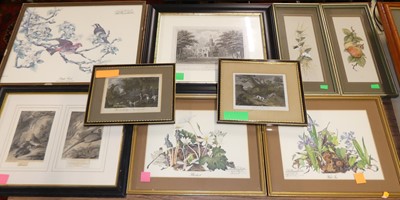 Lot 1093 - A box of assorted pictures and prints to...