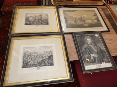 Lot 1094 - Assorted 19th century monochrome engravings,...