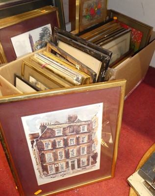 Lot 1105 - A large quantity of pictures and prints,...