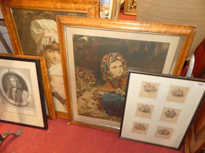 Lot 1106 - Assorted pictures and prints to include a set...