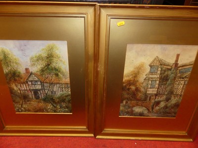 Lot 1110 - John Thorley (1859-1933) - Pair; Timbered...