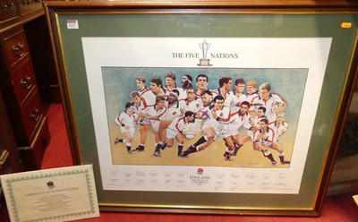 Lot 1112 - Michael Grimsdale - England Grand Slam...