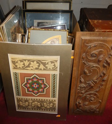 Lot 1114 - Mixed lot to include contemporary prints, 19th...