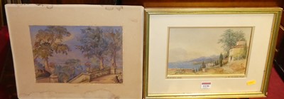 Lot 1130 - H S Clive - On the Cornishe Road, watercolour,...