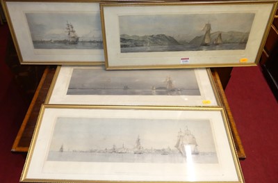 Lot 1140 - A set of four colour aquatints depicting...