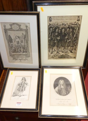 Lot 1141 - Early 19th century satirical engraving - 'The...