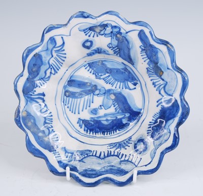 Lot 2148 - A Delft blue and white dish, late 17th century,...