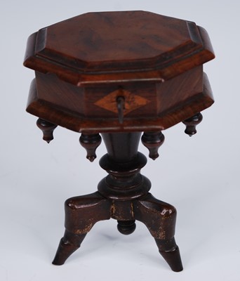 Lot 2443 - A Victorian walnut miniature/apprentice piece...