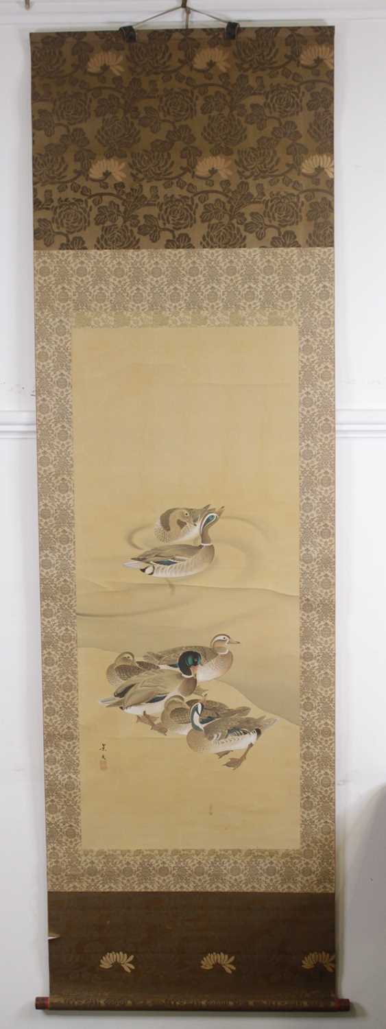 Lot 157 - Matsumura Keibun (Japanese 1779-1843) – Ducks,...