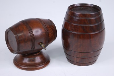 Lot 2446 - A Victorian lignum vitae cotton dispenser in...