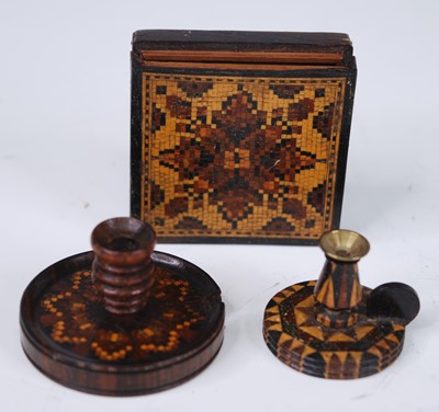 Lot 2454 - A Victorian rosewood Tunbridge ware miniature...