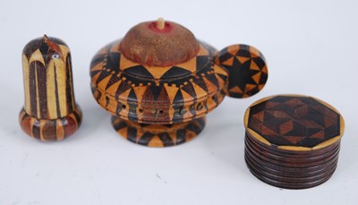 Lot 2472 - A Victorian rosewood miniature pin cushion, of...