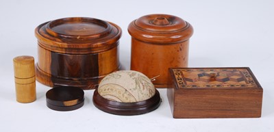 Lot 2475 - A Victorian rosewwod and Tunbridge ware box,...