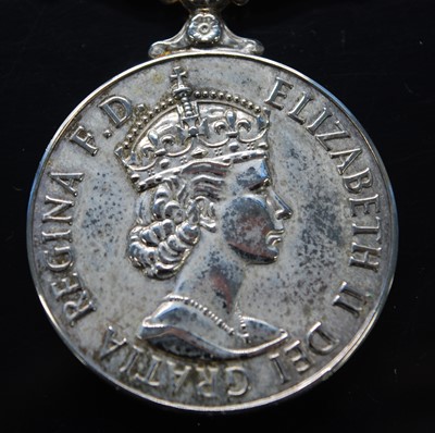 Lot 581 - A Korea medal (1950-53), naming CH / X 5071 J....